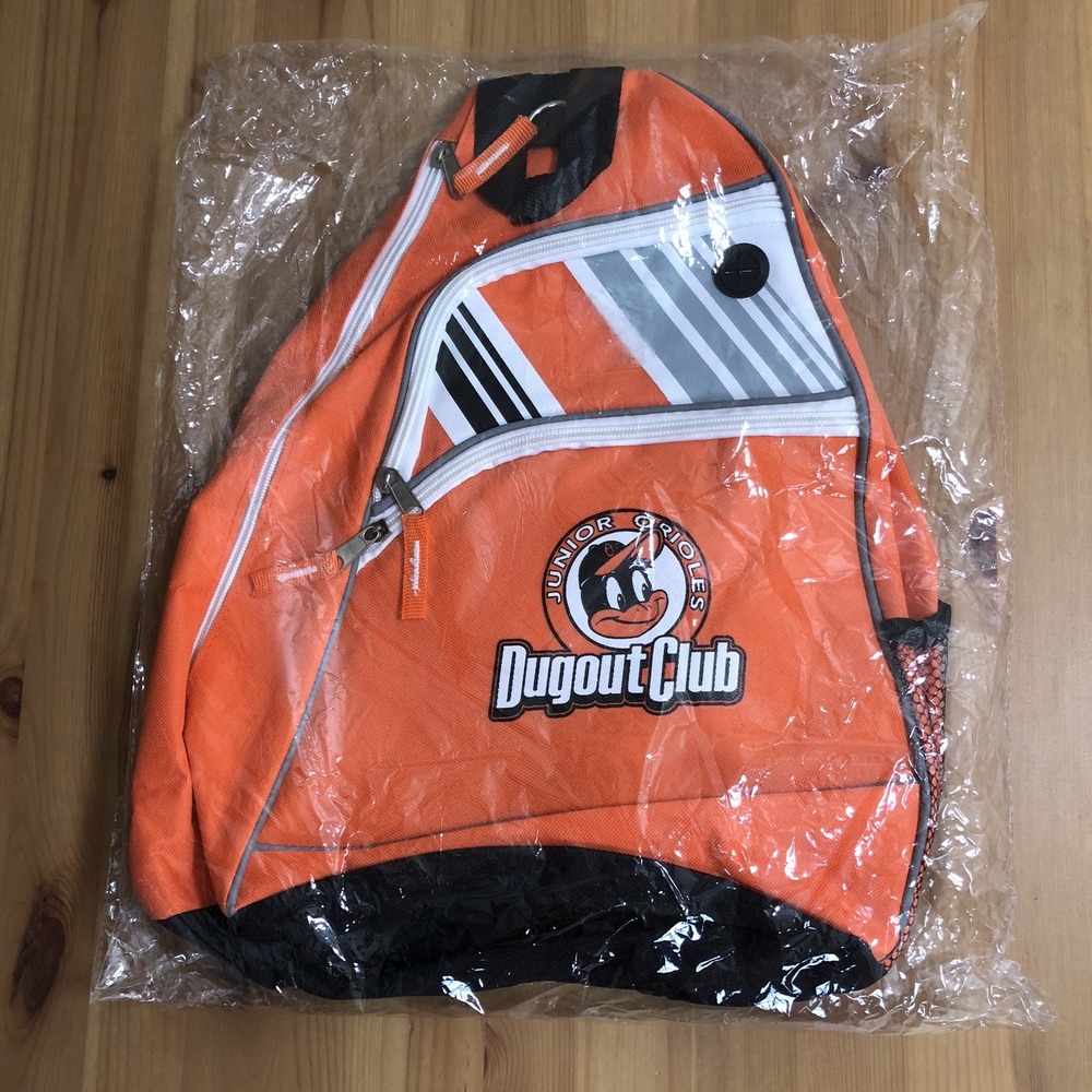 Baltimore Orioles Dugout Club Sling Backpack Junior Orioles Orange Baseball MLB